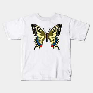 Old World Swallowtail Butterfly Kids T-Shirt